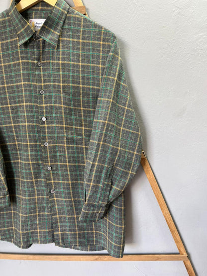 Angel Guimera Checkered Shirt |FULL SLEEVES| Korean-Inspired Oversized Fit | Lightweight Summer Wear |  Full Sleeve | Men Women | Online Shopping