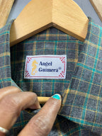 Angel Guimera Checkered Shirt |FULL SLEEVES| Korean-Inspired Oversized Fit | Lightweight Summer Wear |  Full Sleeve | Men Women | Online Shopping