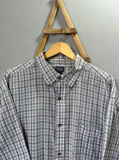 Denver Hayes Checkered Shirt |  Short sleeves |Korean-Inspired Oversized Fit | Lightweight Summer Wear | Half  Sleeve | Men Women | Online Shopping