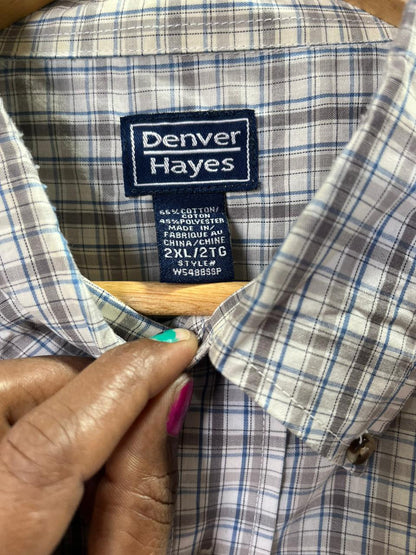 Denver Hayes Checkered Shirt |  Short sleeves |Korean-Inspired Oversized Fit | Lightweight Summer Wear | Half  Sleeve | Men Women | Online Shopping