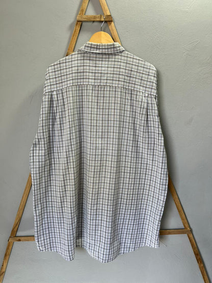 Denver Hayes Checkered Shirt |  Short sleeves |Korean-Inspired Oversized Fit | Lightweight Summer Wear | Half  Sleeve | Men Women | Online Shopping