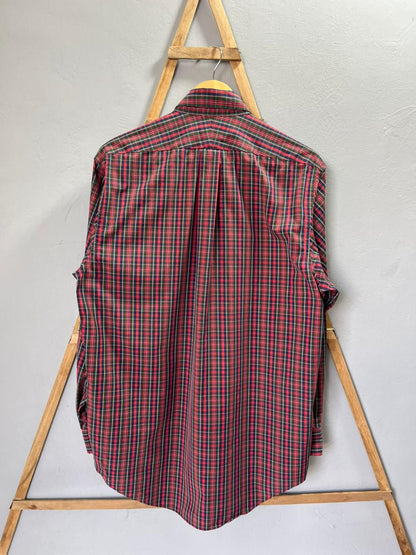 Lands End Checkered Shirt | Full sleeves |Korean-Inspired Oversized Fit | Lightweight Summer Wear | Full Sleeve | Men Women | Online Shopping