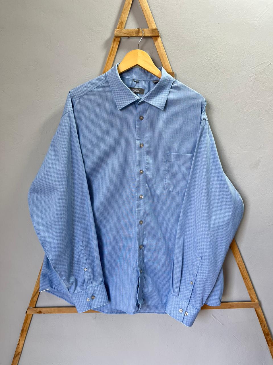 Kenneth Cole Reaction Checkered Shirt |Full sleeves | Korean-Inspired Oversized Fit | Lightweight Summer Wear |  Full Sleeve | Men Women | Online Shopping