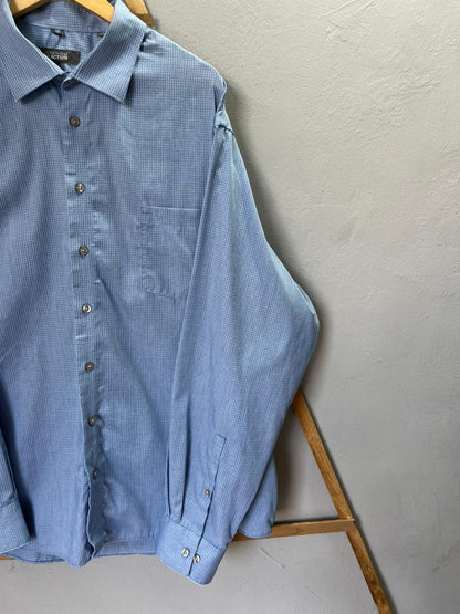 Kenneth Cole Reaction Checkered Shirt |Full sleeves | Korean-Inspired Oversized Fit | Lightweight Summer Wear |  Full Sleeve | Men Women | Online Shopping