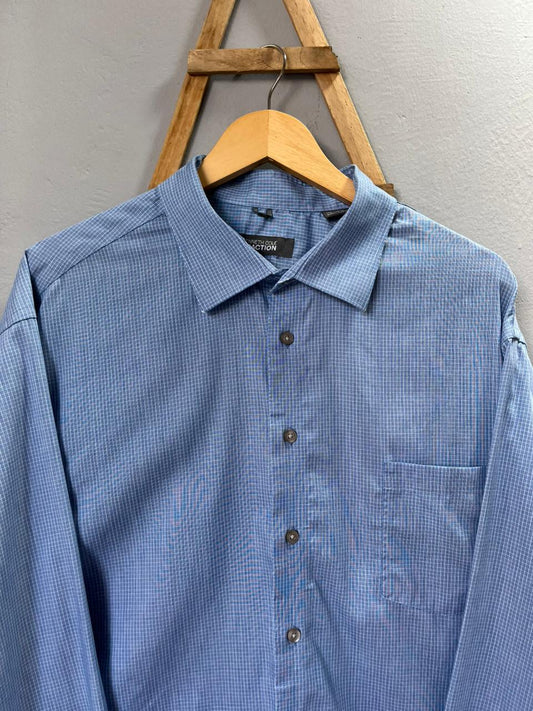 Kenneth Cole Reaction Checkered Shirt |Full sleeves | Korean-Inspired Oversized Fit | Lightweight Summer Wear |  Full Sleeve | Men Women | Online Shopping