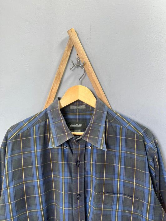 Eddie Bauer Checkered Shirt | Full Sleeves |Korean-Inspired Oversized Fit | Lightweight Summer Wear | Full Sleeve | Men Women | Online Shopping