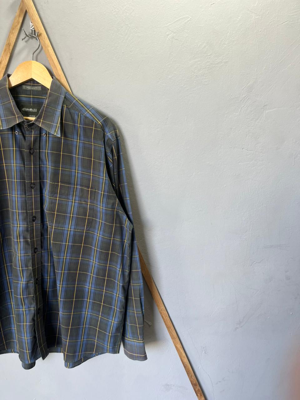 Eddie Bauer Checkered Shirt | Full Sleeves |Korean-Inspired Oversized Fit | Lightweight Summer Wear | Full Sleeve | Men Women | Online Shopping