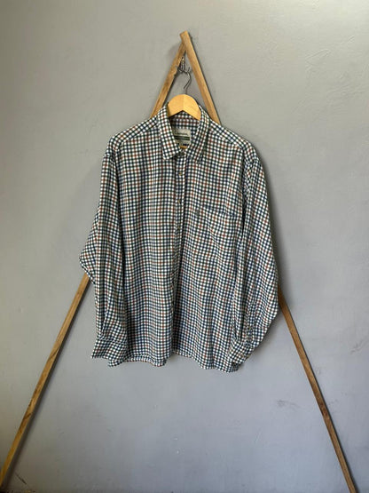 Champion gingham Checkered Shirt | Full Sleeves |Korean-Inspired Oversized Fit | Lightweight Summer Wear | Full Sleeve | Men Women | Online Shopping