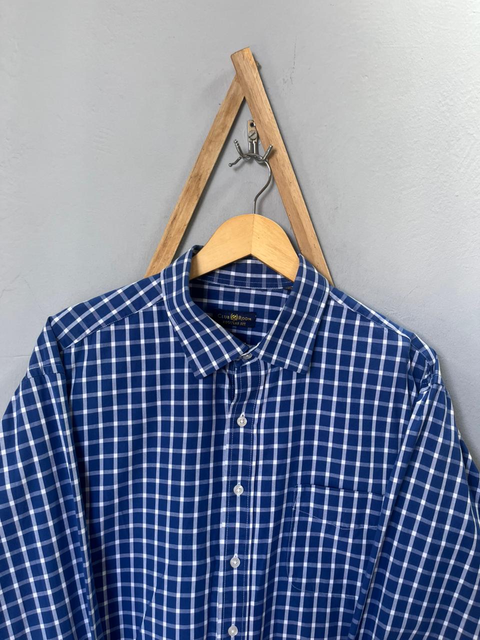 Club Room gingham Checkered Shirt | Full Sleeves |Korean-Inspired Oversized Fit | Lightweight Summer Wear |  Full Sleeve | Men Women | Online Shopping