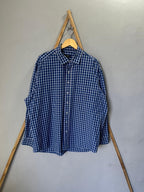 Club Room gingham Checkered Shirt | Full Sleeves |Korean-Inspired Oversized Fit | Lightweight Summer Wear |  Full Sleeve | Men Women | Online Shopping