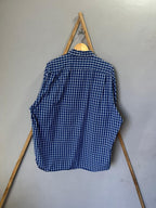 Club Room gingham Checkered Shirt | Full Sleeves |Korean-Inspired Oversized Fit | Lightweight Summer Wear |  Full Sleeve | Men Women | Online Shopping
