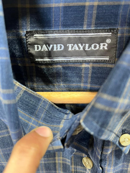 David Taylor Checkered Shirt | Full Sleeves |Korean-Inspired Oversized Fit | Lightweight Summer Wear | Full Sleeve | Men Women | Online Shopping