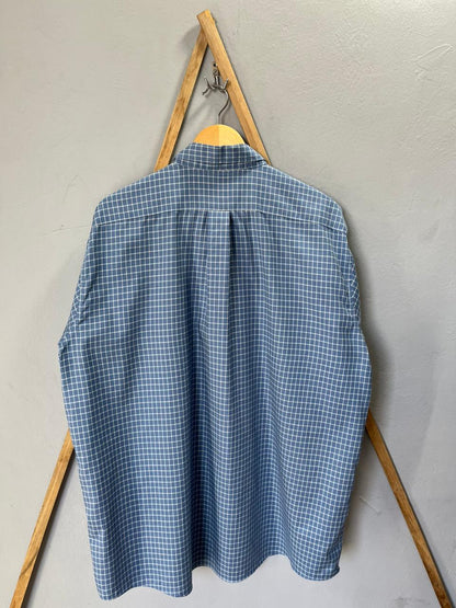 L.L. BEAN Checkered Shirt | Short Sleeves |Korean-Inspired Oversized Fit | Lightweight Summer Wear | Men Women | Online Shopping