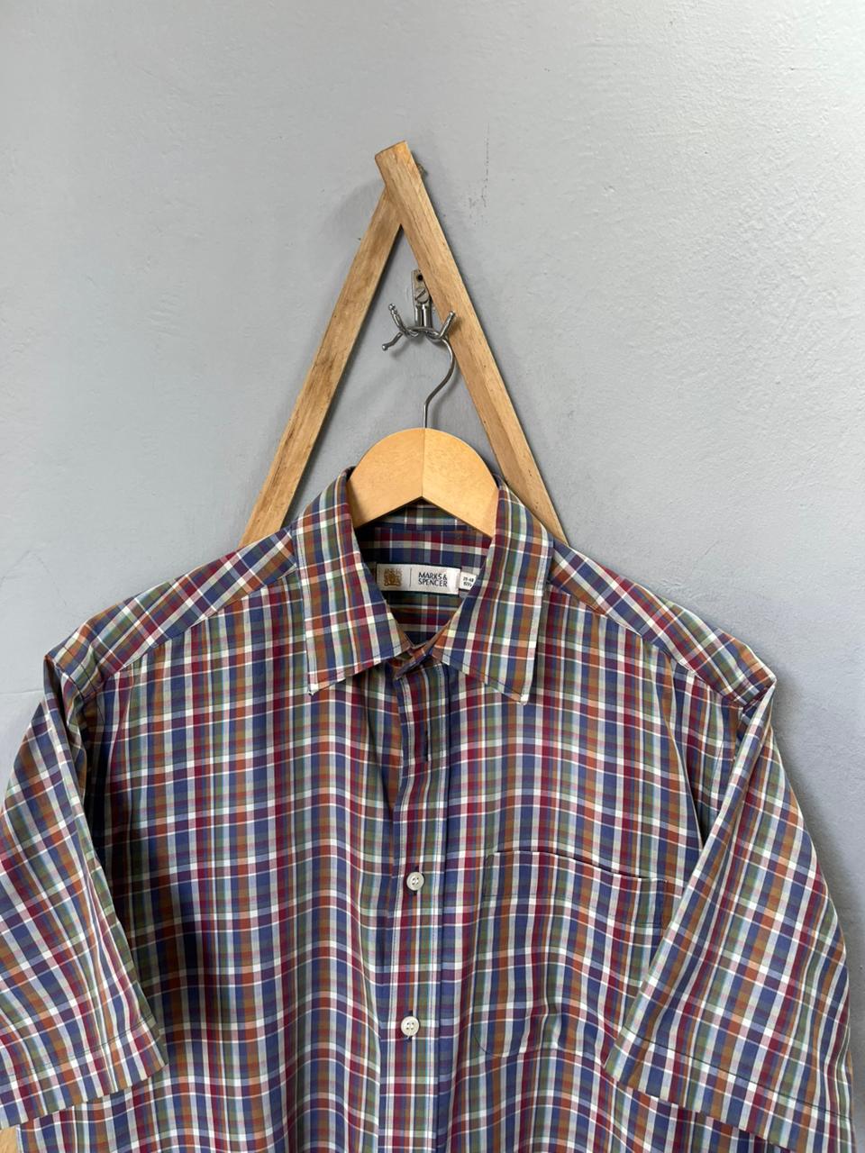 Marks &  Spencer Shirt | Short Sleeves |Korean-Inspired Oversized Fit | Lightweight Summer Wear | Men Women | Online Shopping