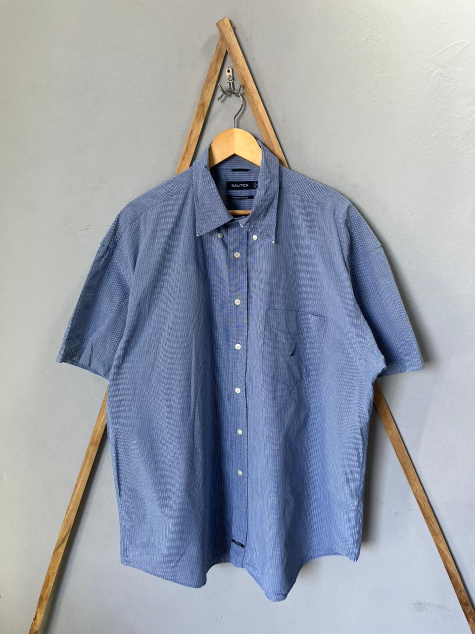 Nautica Shirt | Short Sleeves |Korean-Inspired Oversized Fit | Lightweight Summer Wear | Men Women | Online Shopping