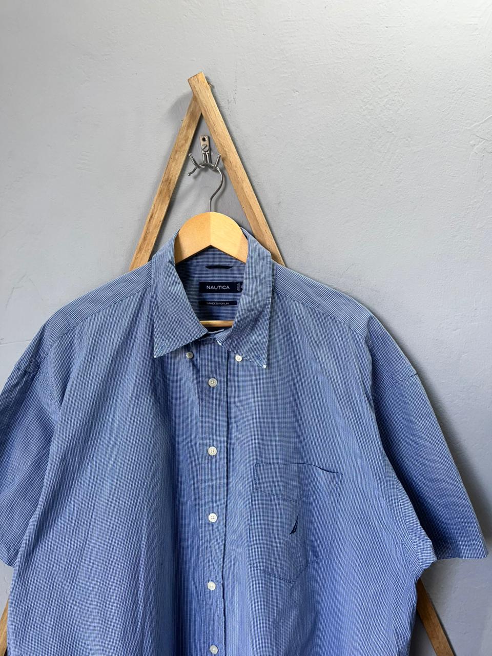 Nautica Shirt | Short Sleeves |Korean-Inspired Oversized Fit | Lightweight Summer Wear | Men Women | Online Shopping