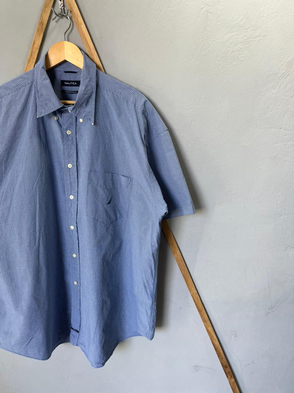 Nautica Shirt | Short Sleeves |Korean-Inspired Oversized Fit | Lightweight Summer Wear | Men Women | Online Shopping