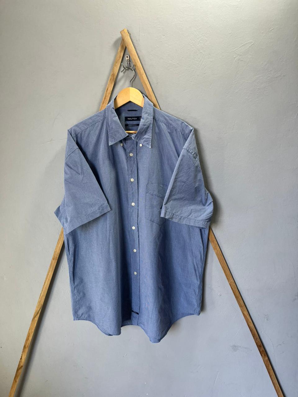 Nautica Shirt | Short Sleeves |Korean-Inspired Oversized Fit | Lightweight Summer Wear | Men Women | Online Shopping