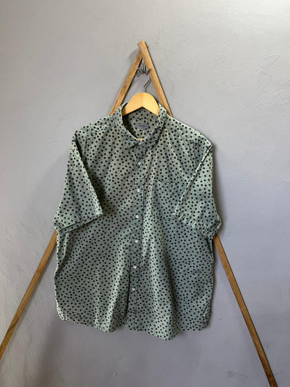 George printed Shirt | Short Sleeves |Korean-Inspired Oversized Fit | Lightweight Summer Wear | Men Women | Online Shopping