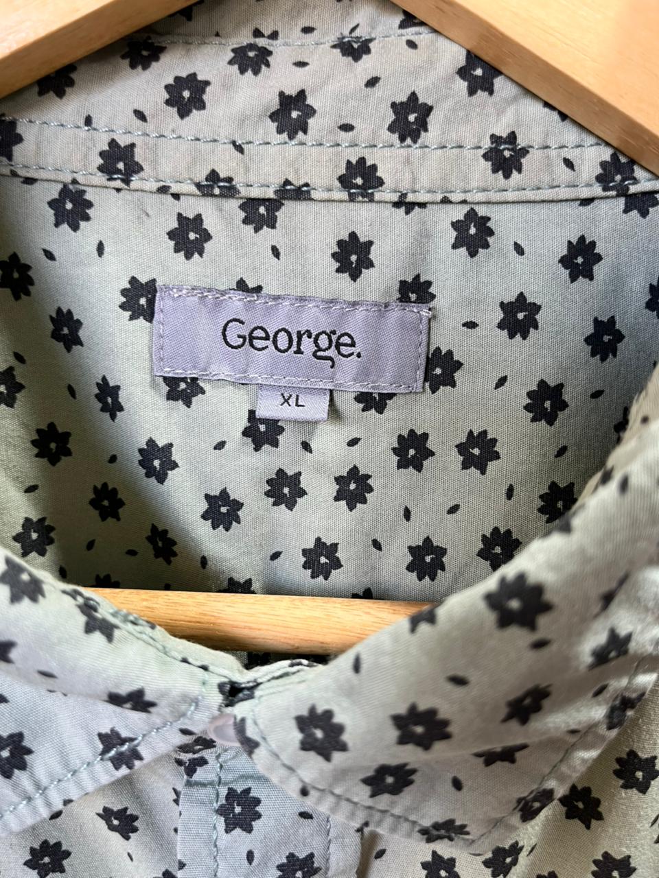 George printed Shirt | Short Sleeves |Korean-Inspired Oversized Fit | Lightweight Summer Wear | Men Women | Online Shopping