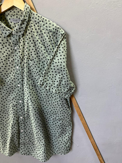 George printed Shirt | Short Sleeves |Korean-Inspired Oversized Fit | Lightweight Summer Wear | Men Women | Online Shopping