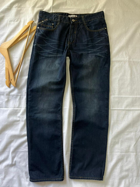 Diesel Industry Vintage Blue Jeans |Straight Fit | Pre-Owned Streetwear Denim|  Men Women | Unisex  | Online Shopping