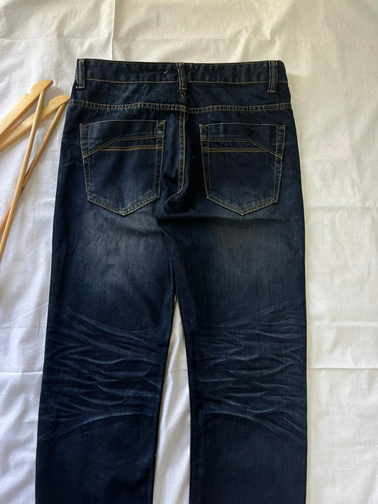 Diesel Industry Vintage Blue Jeans |Straight Fit | Pre-Owned Streetwear Denim|  Men Women | Unisex  | Online Shopping
