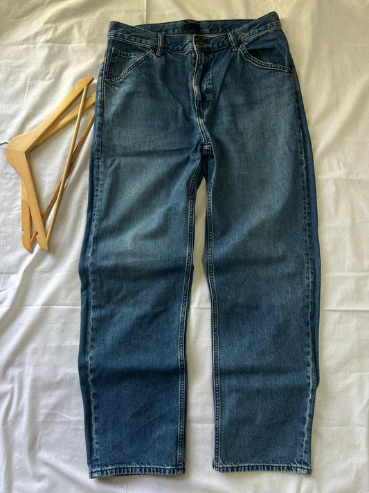 Uniqlo Vintage Blue Jeans | Straight Fit|Pre-Owned Streetwear Denim|  Men Women | Unisex  | Online Shopping