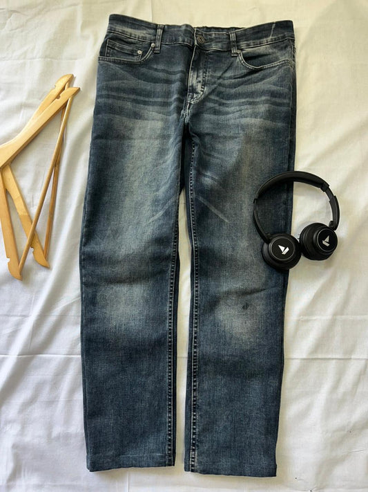 Calvin Klein Straight fit Vintage Blue Jeans | Pre-Owned Streetwear Denim|  Men Women | Unisex  | Online Shopping