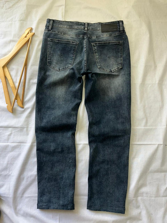 Calvin Klein Straight fit Vintage Blue Jeans | Pre-Owned Streetwear Denim|  Men Women | Unisex  | Online Shopping