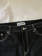 Ruffian Vintage Black Jeans | Pre-Owned Streetwear Denim|  Men Women | Unisex  | Online Shopping