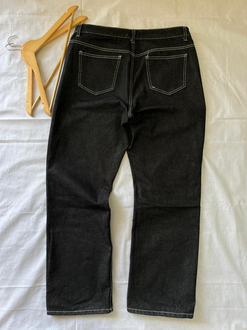 Ruffian Vintage Black Jeans | Pre-Owned Streetwear Denim|  Men Women | Unisex  | Online Shopping
