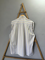 Striped Shirt | Short Sleeves |Korean-Inspired Oversized Fit | Lightweight Summer Wear | Men Women | Online Shopping
