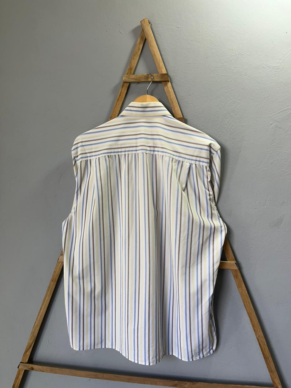 Striped Shirt | Short Sleeves |Korean-Inspired Oversized Fit | Lightweight Summer Wear | Men Women | Online Shopping