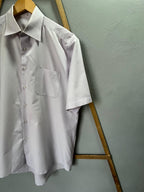 Cream white shirt | Short Sleeves |Korean-Inspired Oversized Fit | Lightweight Summer Wear | Men Women | Online Shopping