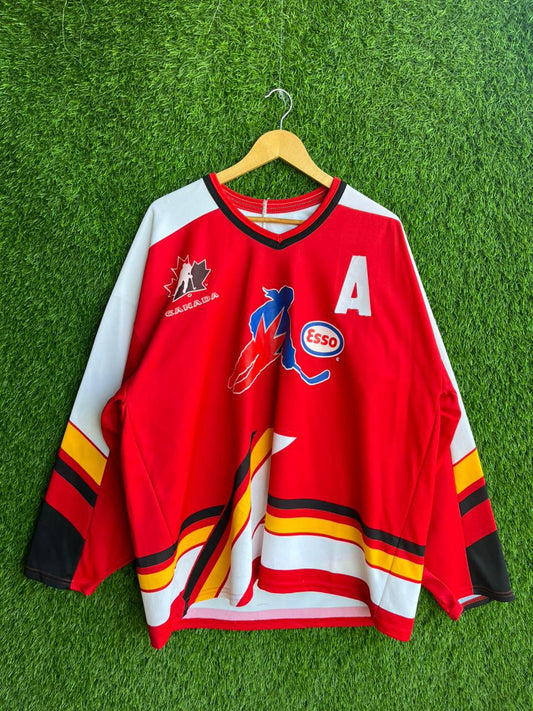 ICEHOCKEY Esso Alberta 8 Jersey |Vintage Oversized Streetwear | Men Women |  Online Shopping