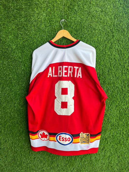 ICEHOCKEY Esso Alberta 8 Jersey |Vintage Oversized Streetwear | Men Women |  Online Shopping
