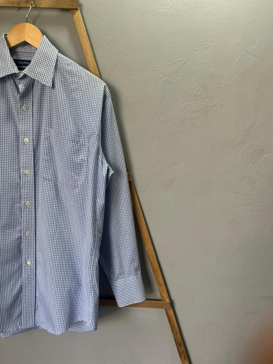 Nautica gingham Shirt | Full Sleeves |Korean-Inspired Oversized Fit | Lightweight Summer Wear | Men Women | Online Shopping