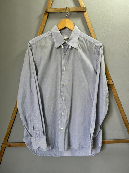 Caruso Strip Shirt | Full Sleeves |Korean-Inspired Oversized Fit | Lightweight Summer Wear | Men Women | Online Shopping