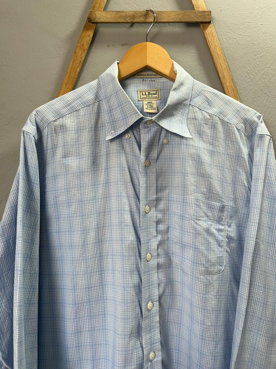L.L.Bean checked Shirt | Full Sleeves |Korean-Inspired Oversized Fit | Lightweight Summer Wear | Men Women | Online Shopping