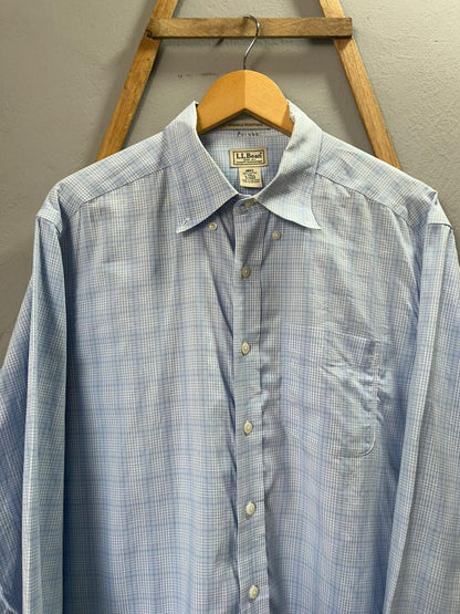 L.L.Bean checked Shirt | Full Sleeves |Korean-Inspired Oversized Fit | Lightweight Summer Wear | Men Women | Online Shopping