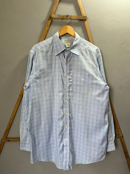 L.L.Bean checked Shirt | Full Sleeves |Korean-Inspired Oversized Fit | Lightweight Summer Wear | Men Women | Online Shopping