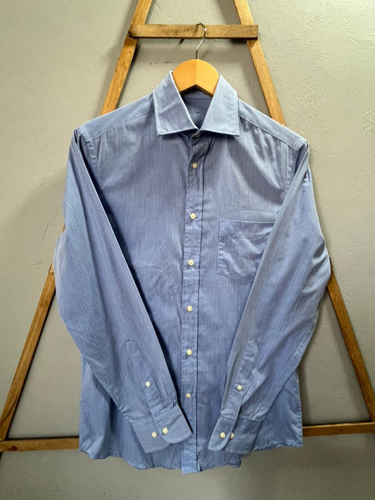 Plain blue | Full Sleeves |Korean-Inspired Oversized Fit | Lightweight Summer Wear | Men Women | Online Shopping