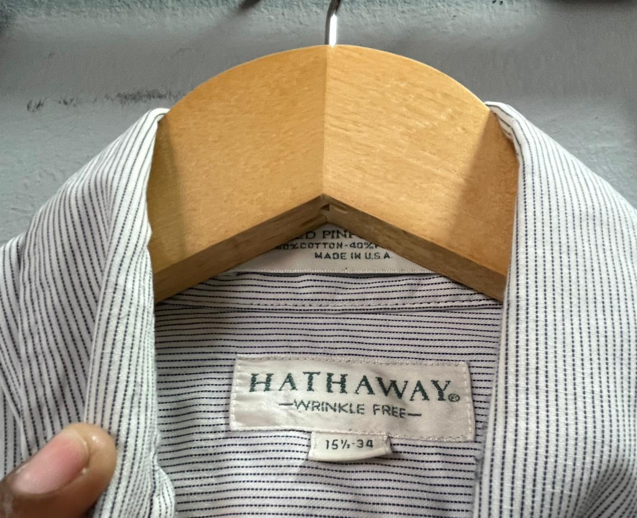 Hathaway Strip shirt | Full Sleeves |Korean-Inspired Oversized Fit | Lightweight Summer Wear | Men Women | Online Shopping (