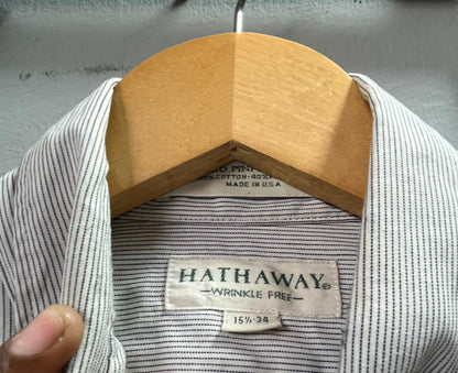 Hathaway Strip shirt | Full Sleeves |Korean-Inspired Oversized Fit | Lightweight Summer Wear | Men Women | Online Shopping (