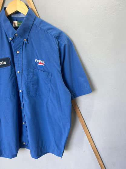 Wear Guard Pepsi Shirt | Short Sleeves |Korean-Inspired Oversized Fit | Lightweight Summer Wear | Men Women | Online Shopping