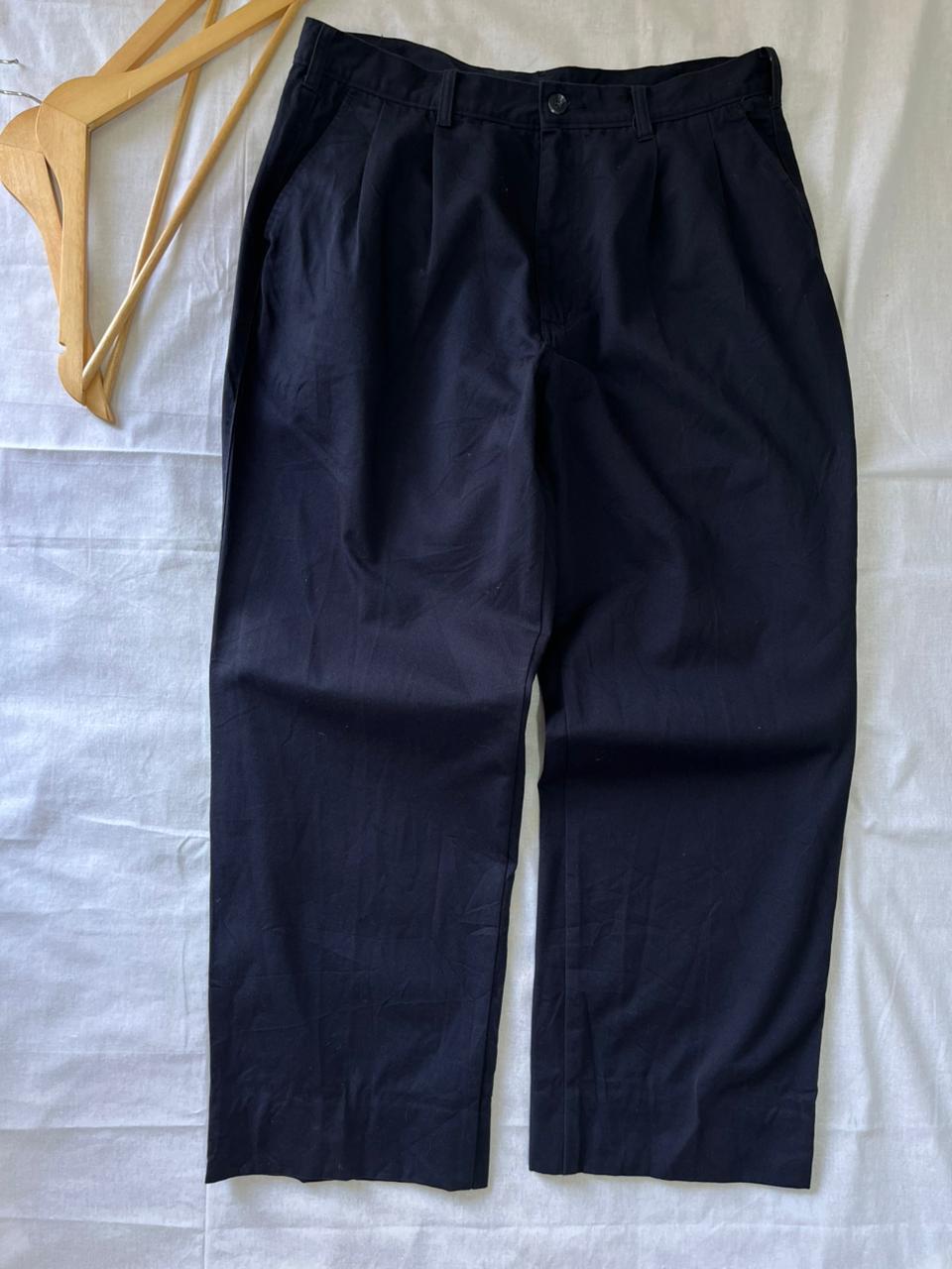 Doubled Pleated Relaxed Fit Trousers | Everyday Wear Pants | Smart Casual Style | Men Women | Online Shopping