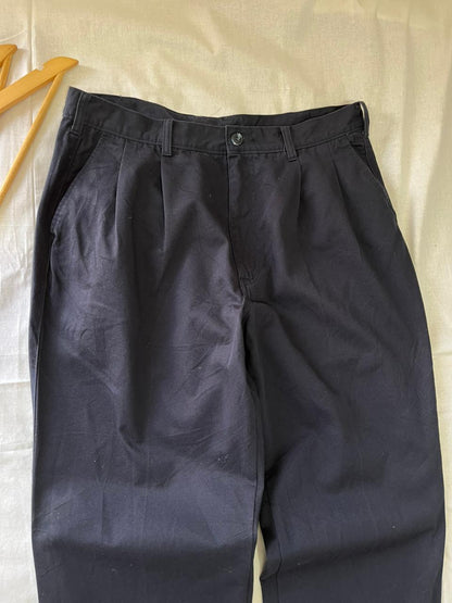 Doubled Pleated Relaxed Fit Trousers | Everyday Wear Pants | Smart Casual Style | Men Women | Online Shopping
