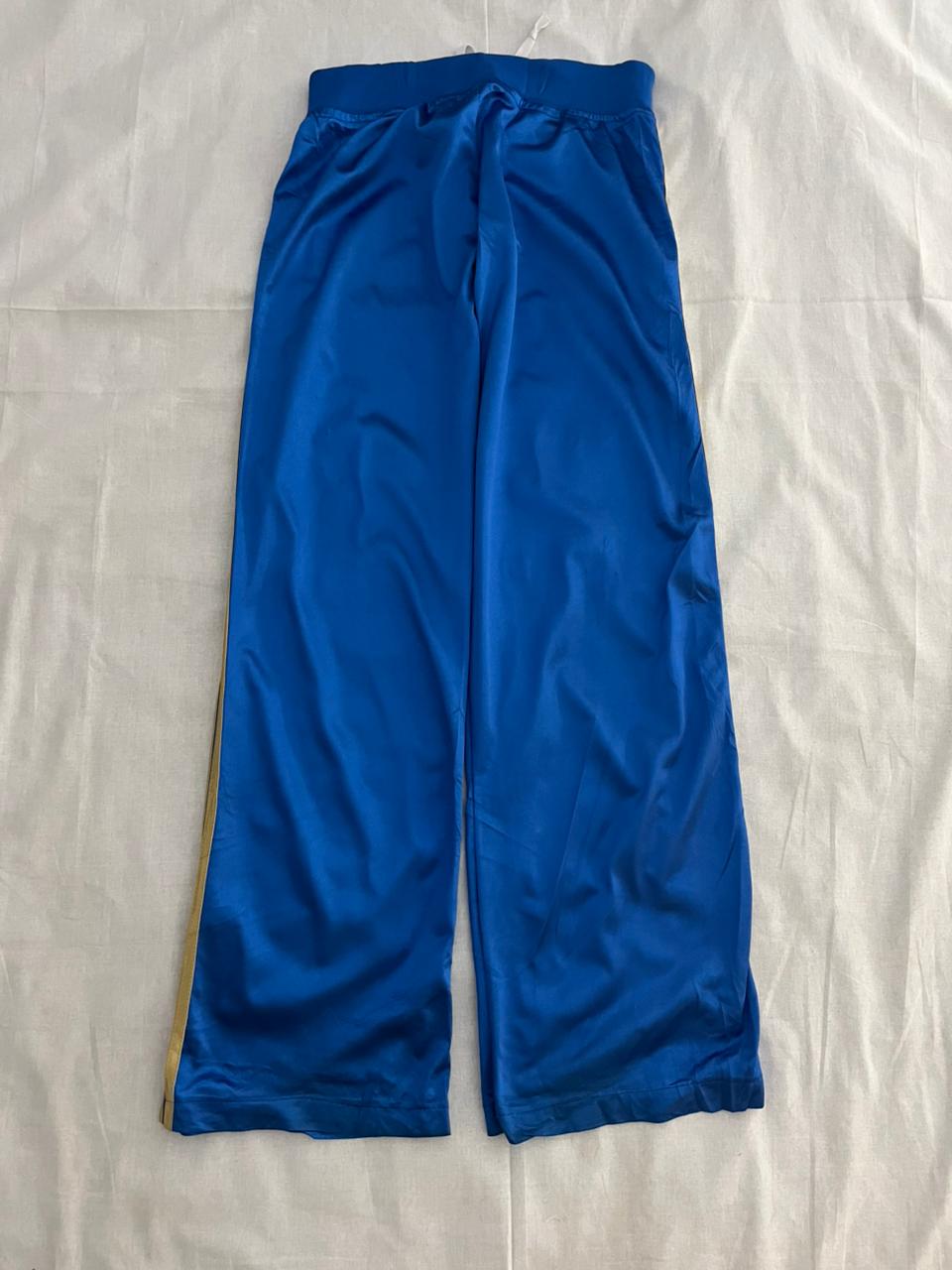 Blue Track Pant with 3 golden stripes | Everyday Sportswear | Streetwear Style | Men Women | Online Shopping