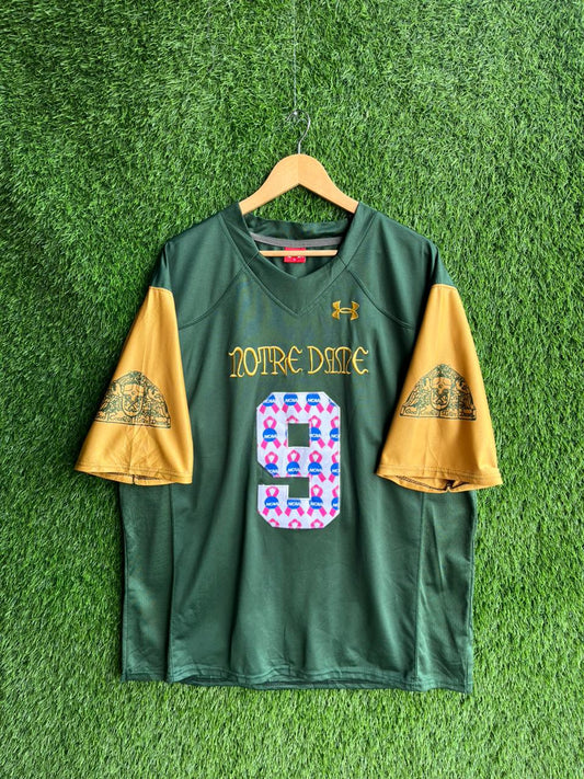 NFL UNDERARMOUR NORTE DAME HAYES 9 Jersey |Vintage Oversized Streetwear | Men Women |  Online Shopping